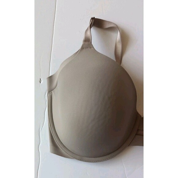 Warners No Side Effects  Bra Size 40D Mocha Brown Underwire Wide Band 01356 - Picture 5 of 6